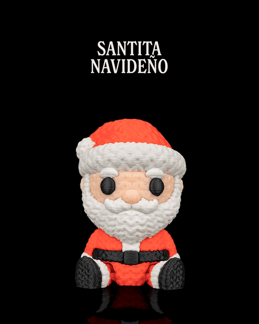 Minifigura Papá Noel articulado impreso en 3D