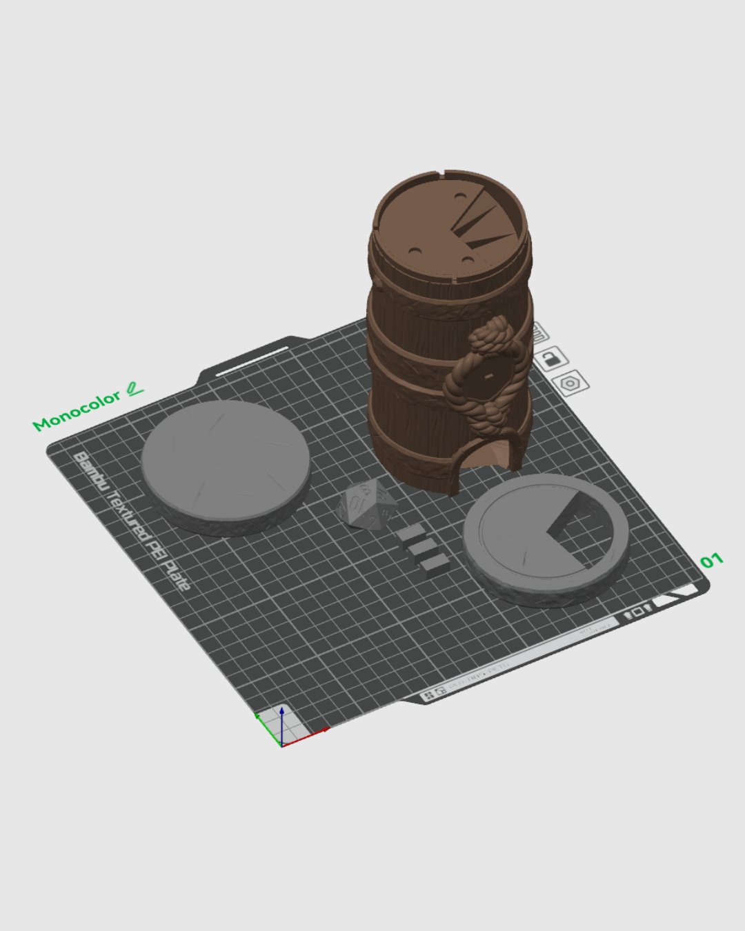 Barril del Destino torre de dados impresa en 3D - foto 9