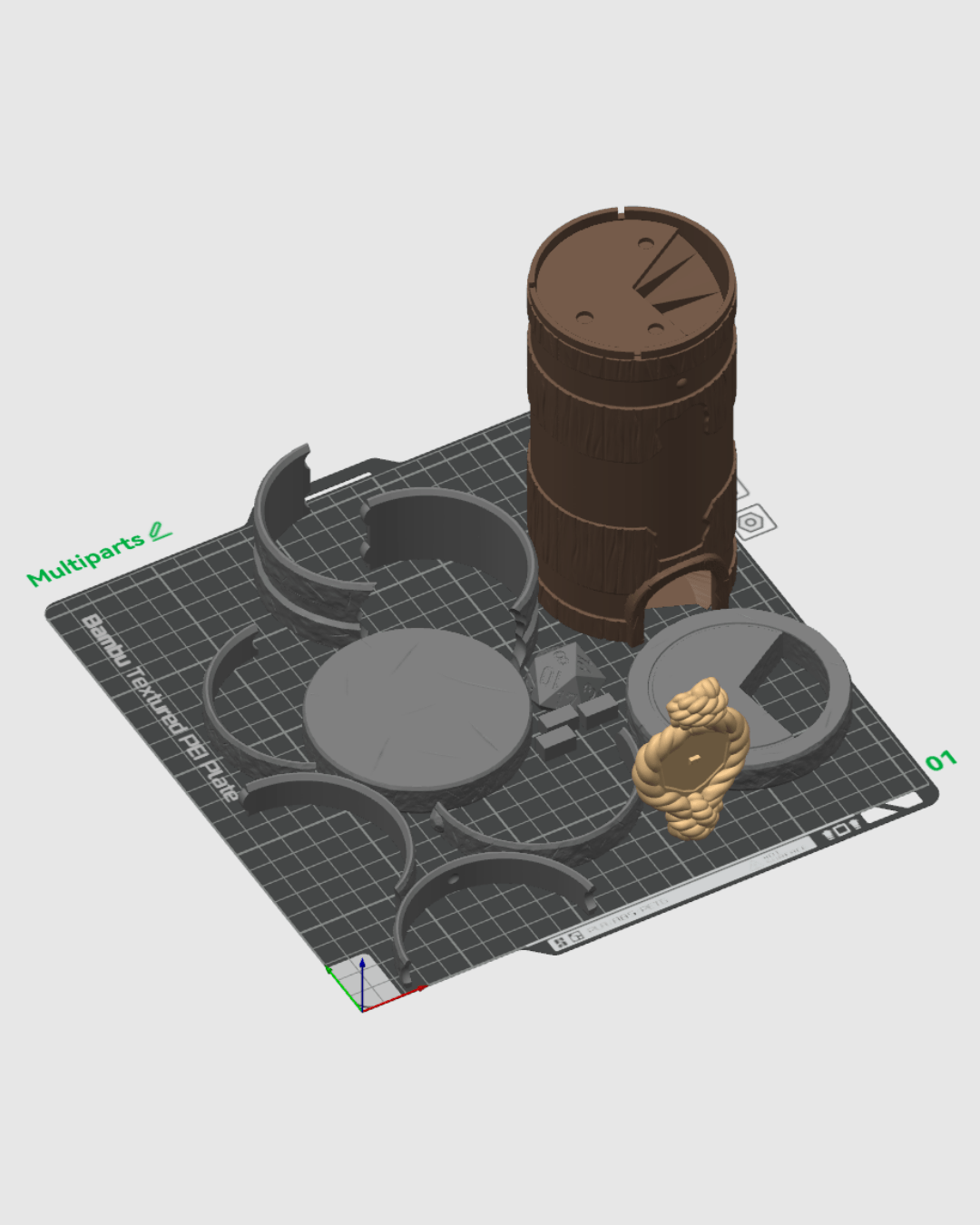 Barril del Destino torre de dados impresa en 3D - foto 8