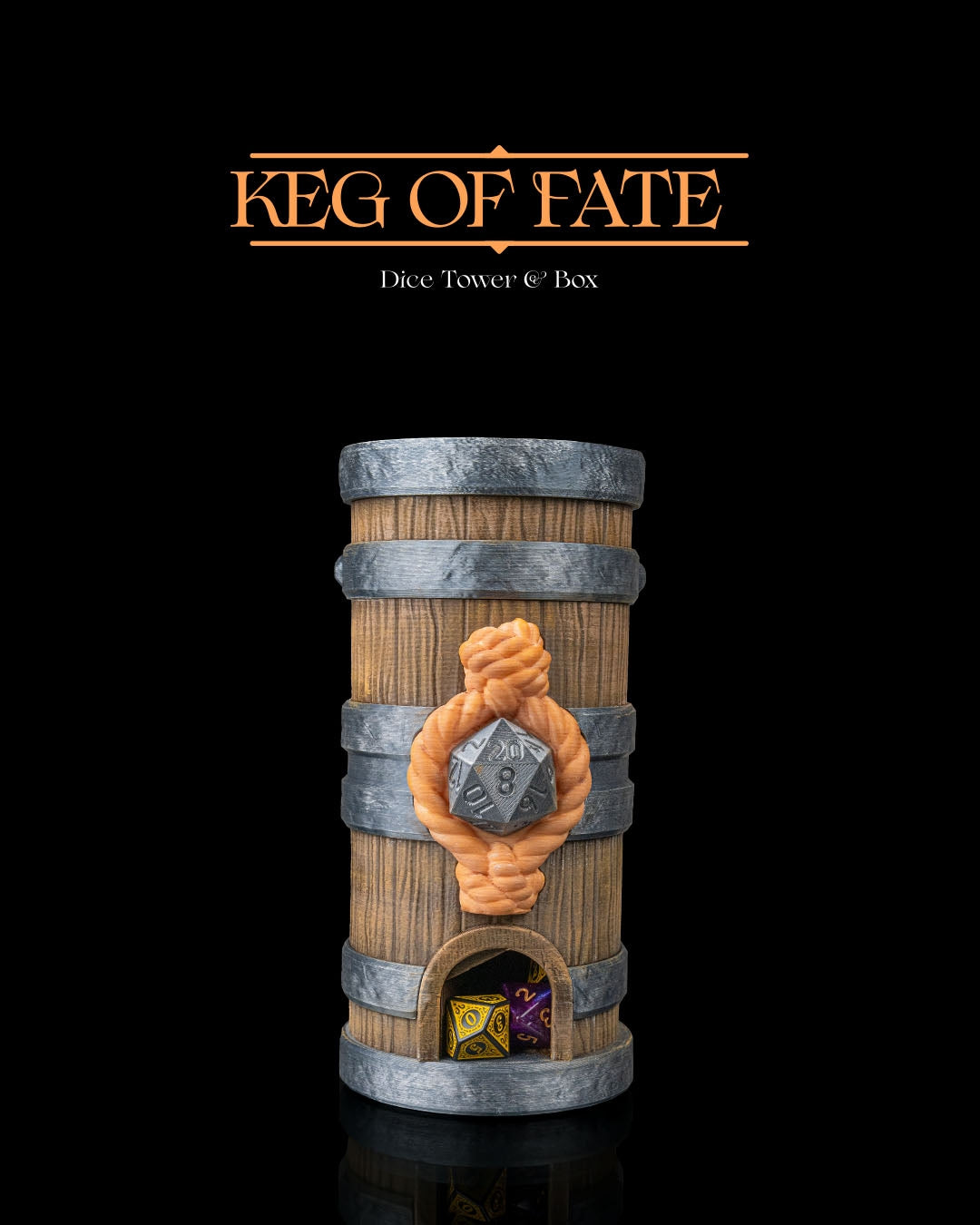 Barril del Destino torre de dados impresa en 3D - foto 1