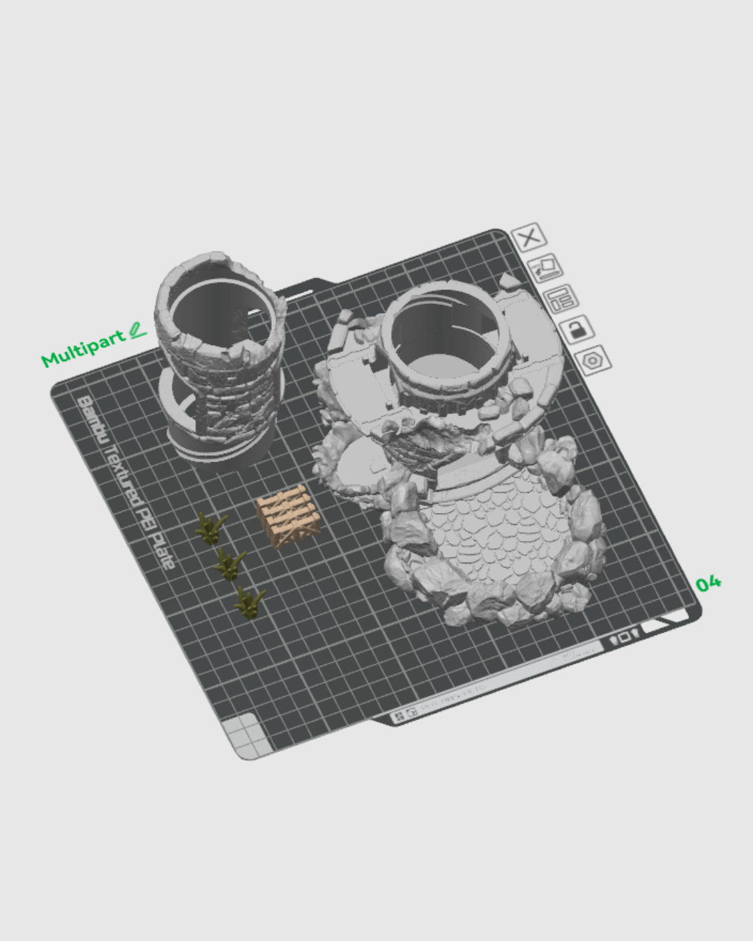 Torre de Dados Garra del Kraken impresa en 3D - foto 13