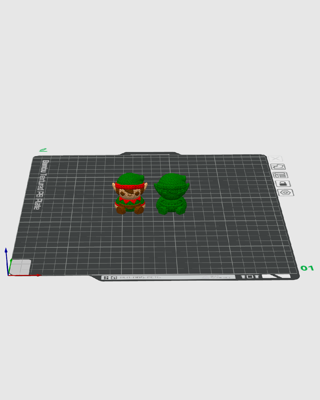 Minifigura duende navideño articulado impreso en 3D