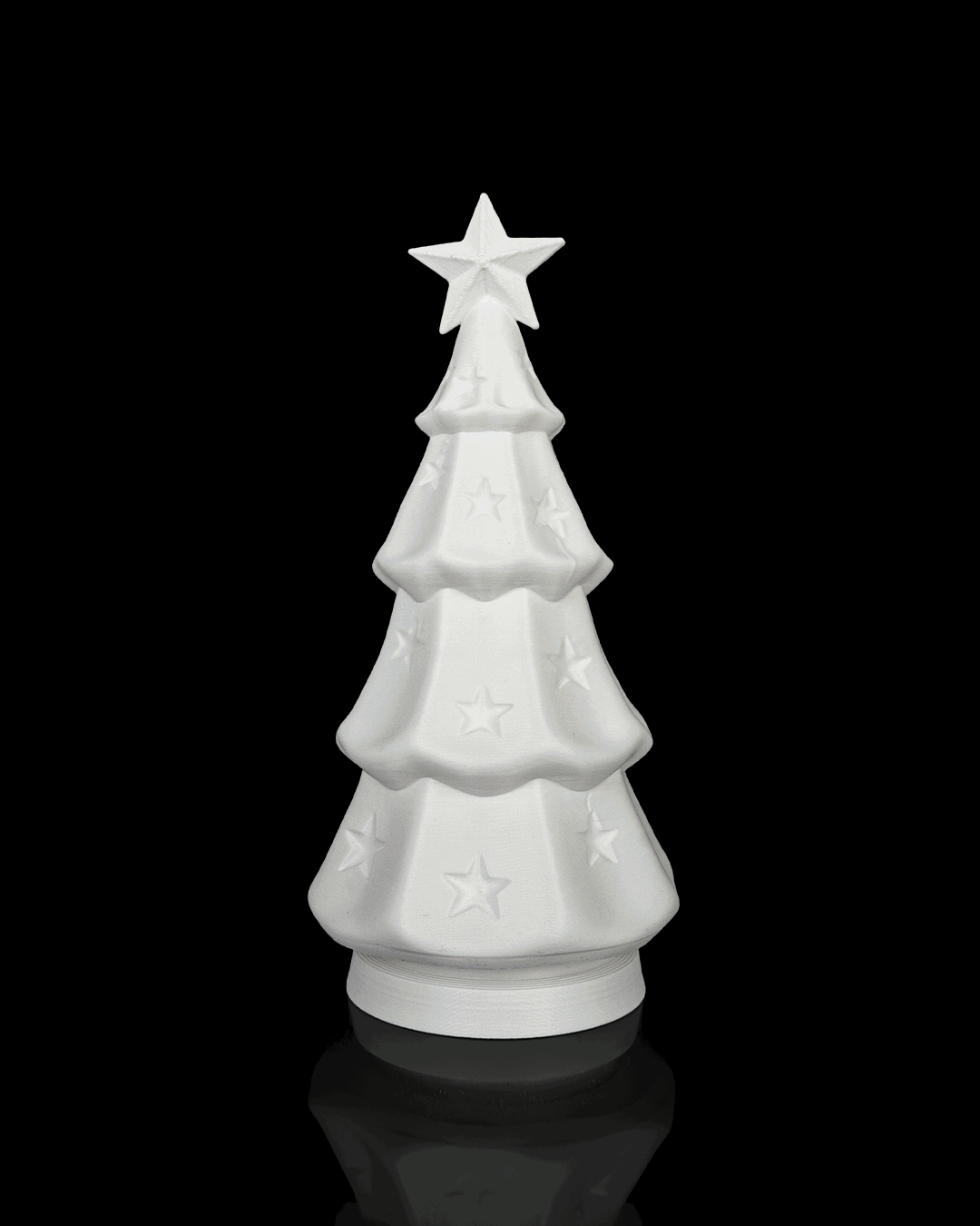 Árbol de Navidad luminoso impreso en 3D