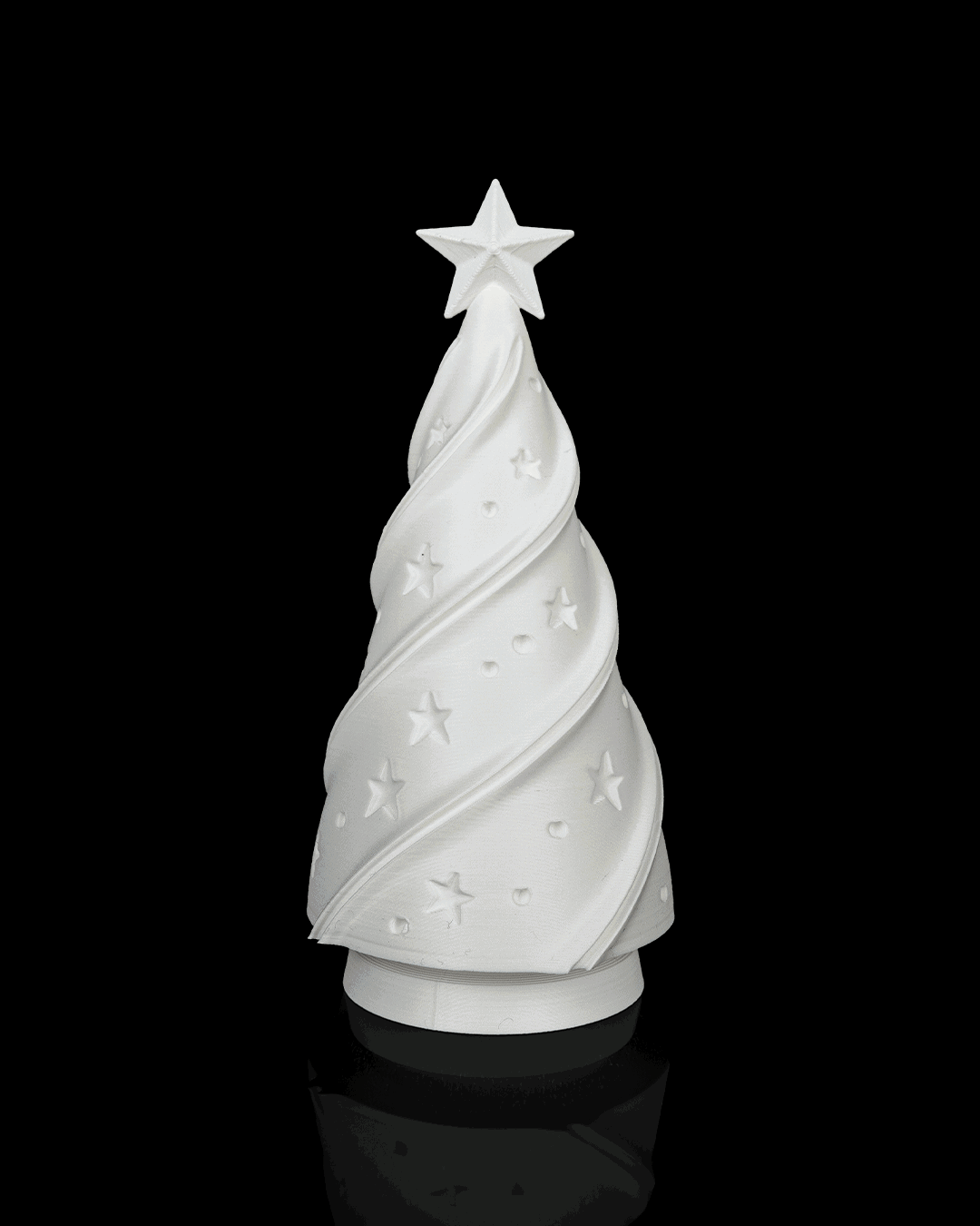 Árbol de Navidad luminoso impreso en 3D