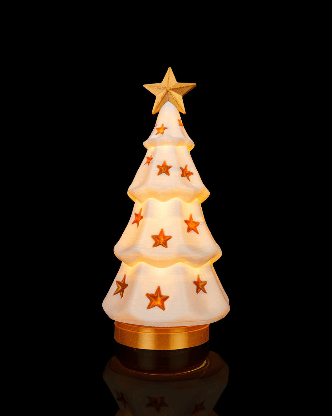 Árbol de Navidad luminoso impreso en 3D