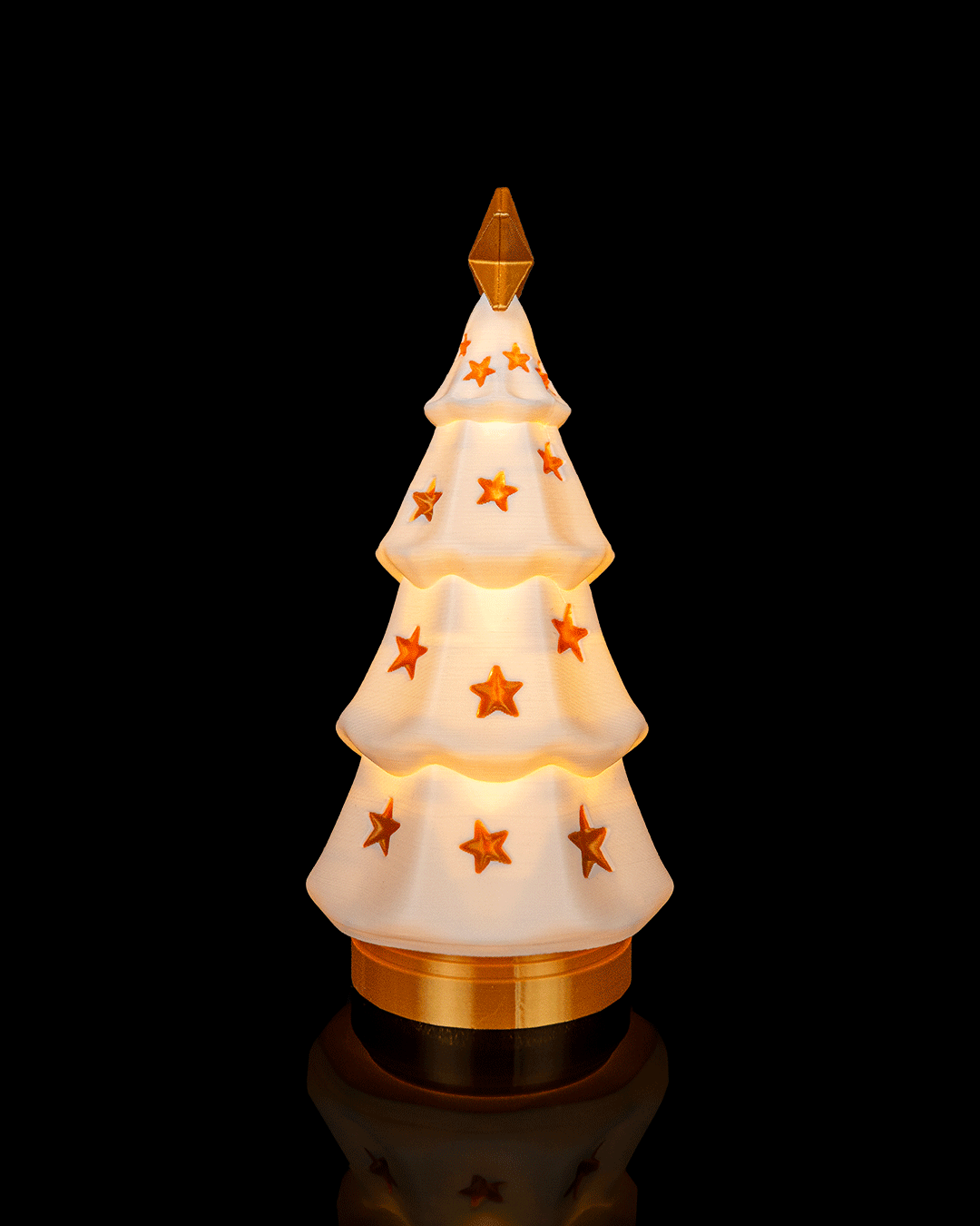 Árbol de Navidad luminoso impreso en 3D