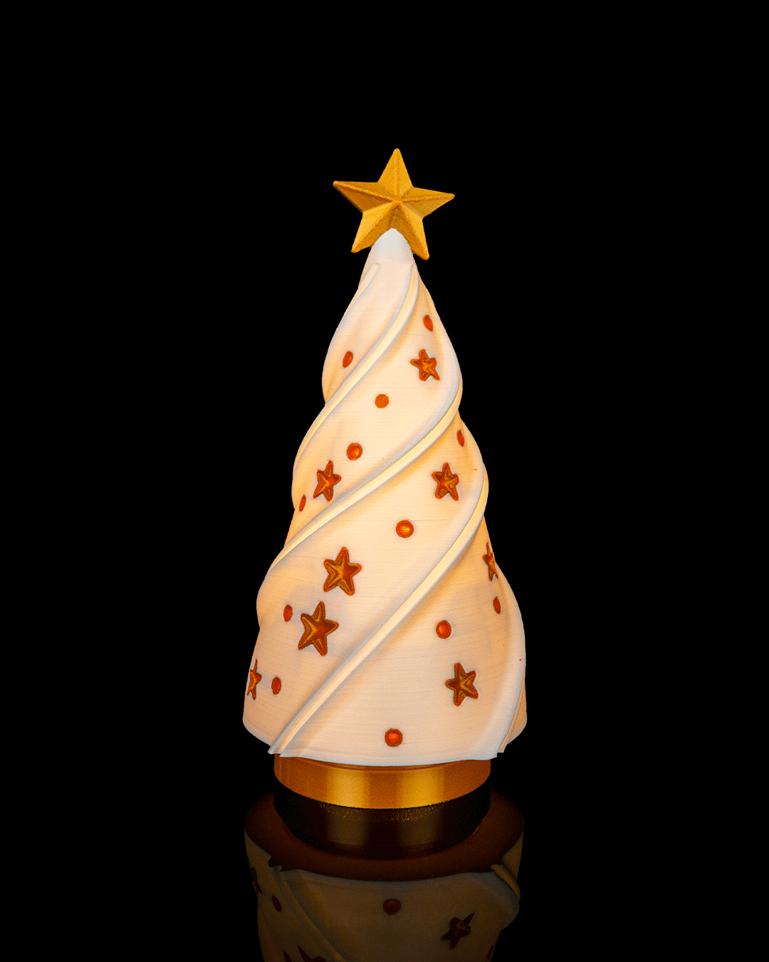 Árbol de Navidad luminoso impreso en 3D