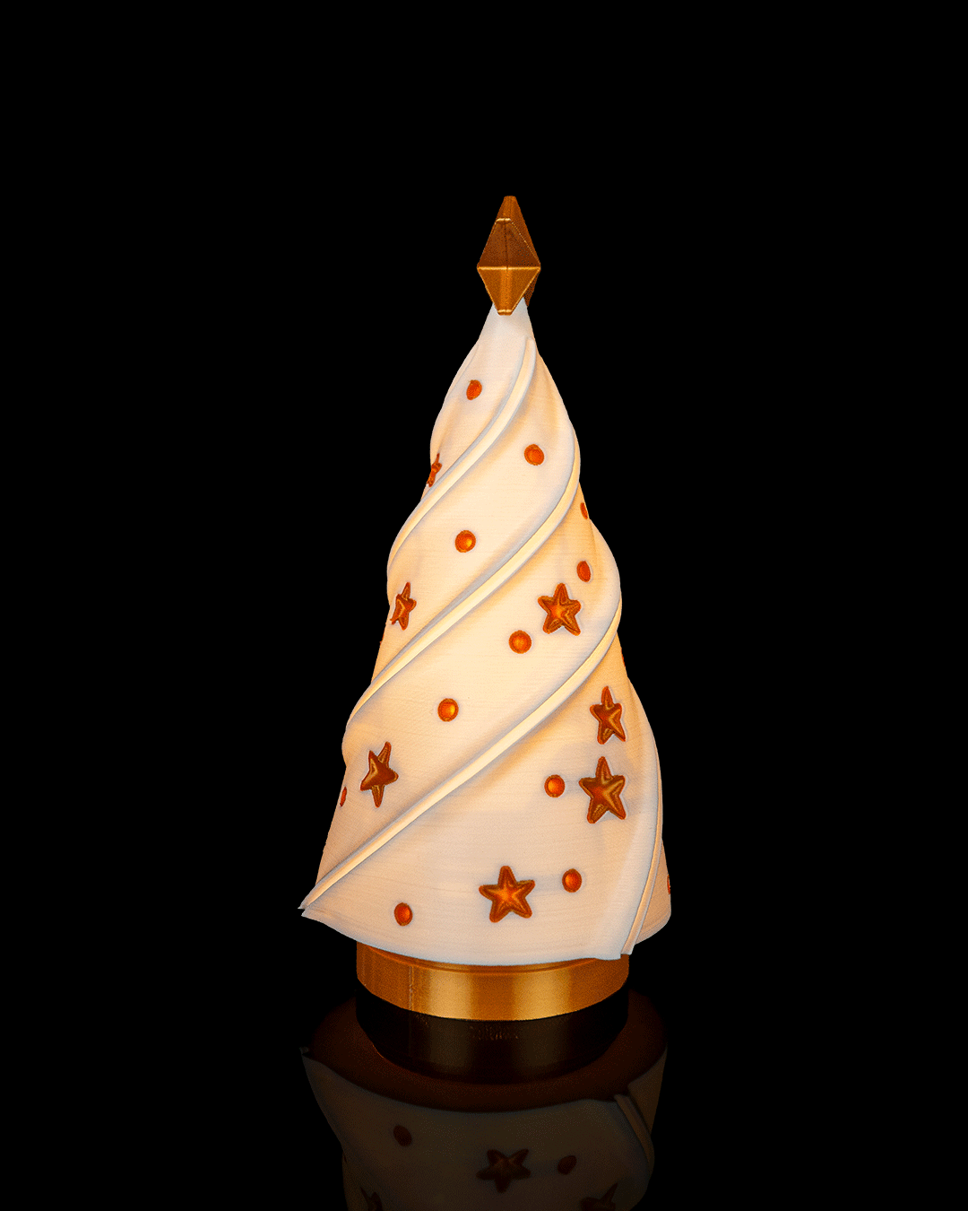 Árbol de Navidad luminoso impreso en 3D
