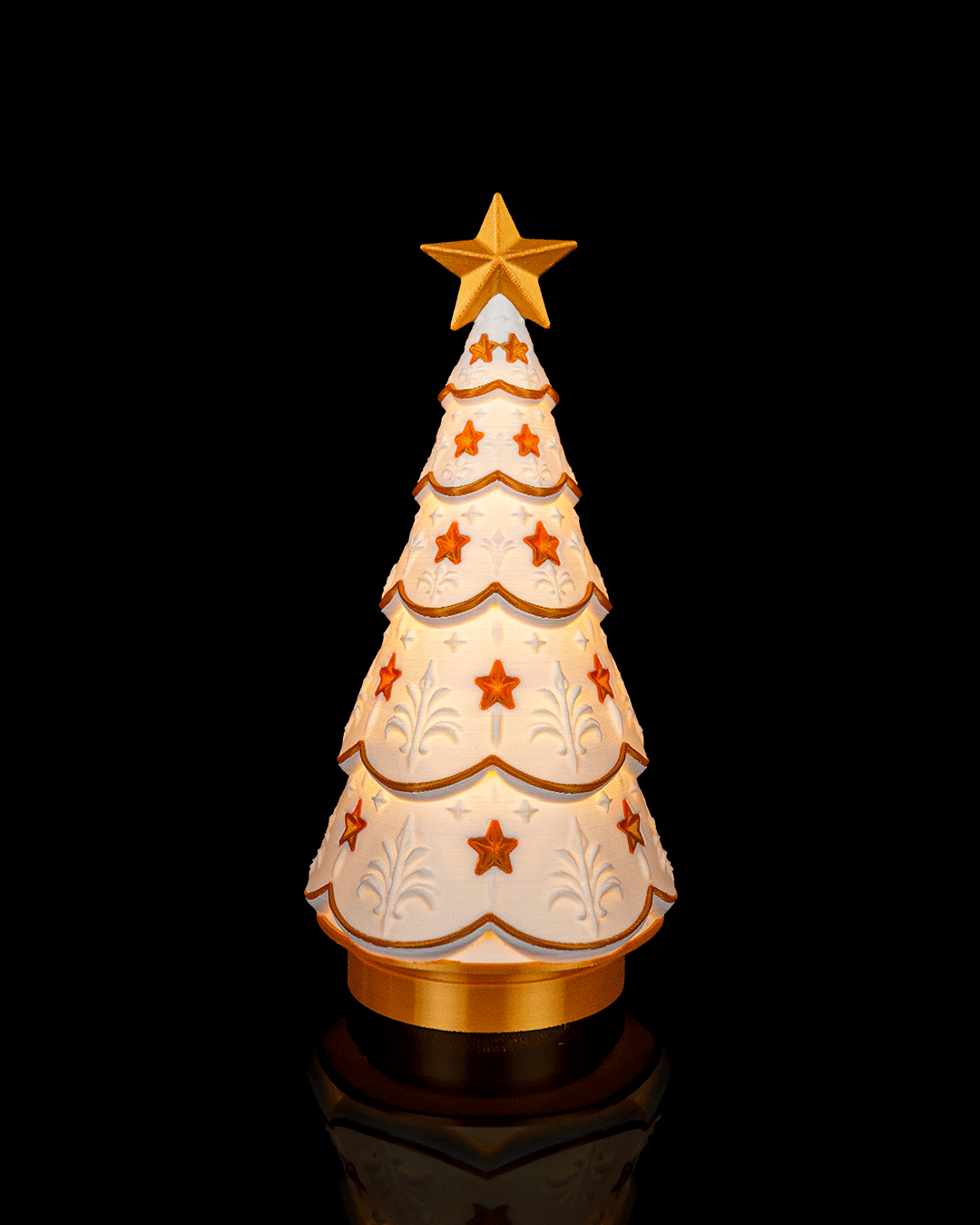 Árbol de Navidad luminoso impreso en 3D