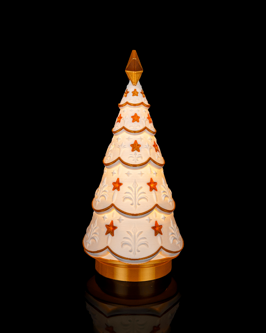 Árbol de Navidad luminoso impreso en 3D