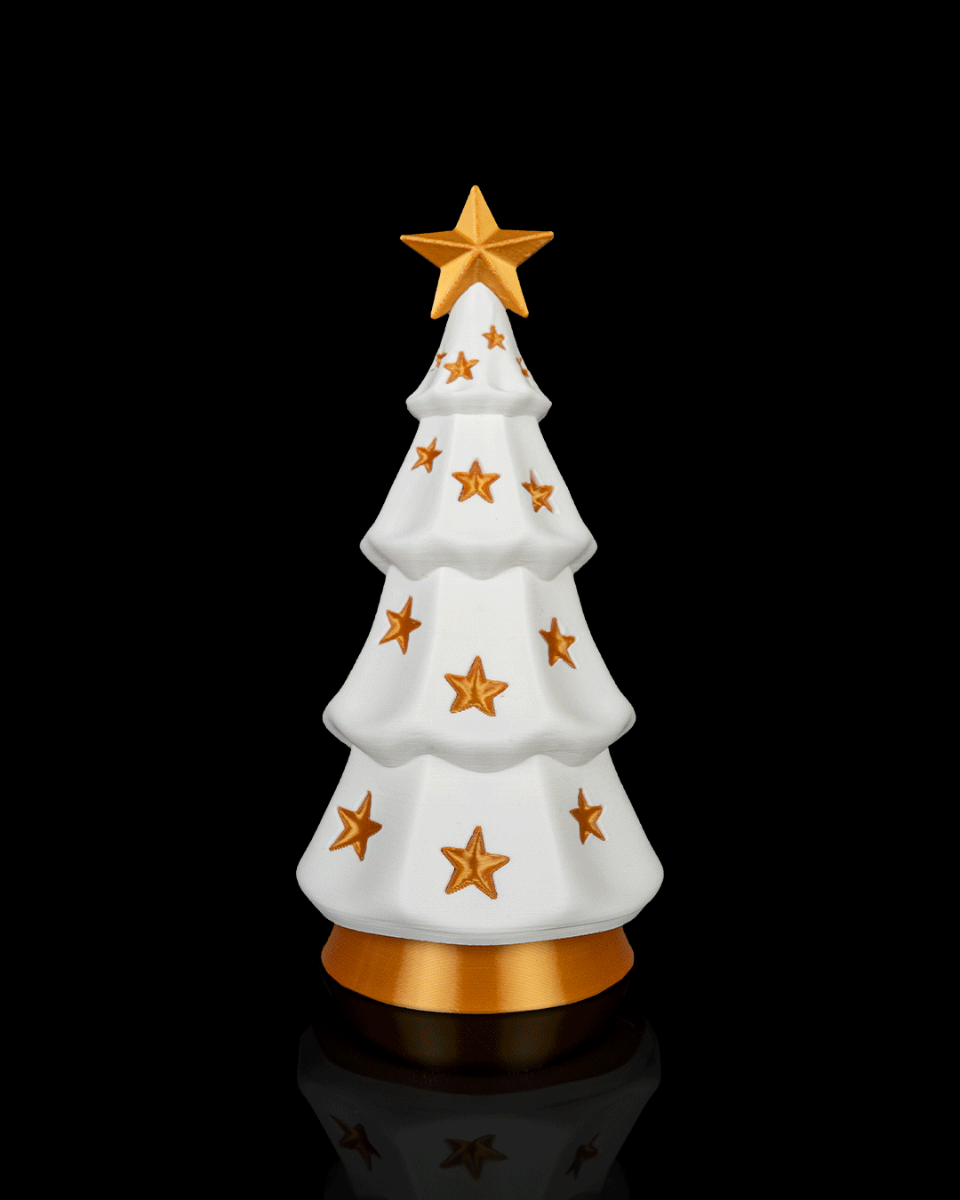 Árbol de Navidad luminoso impreso en 3D