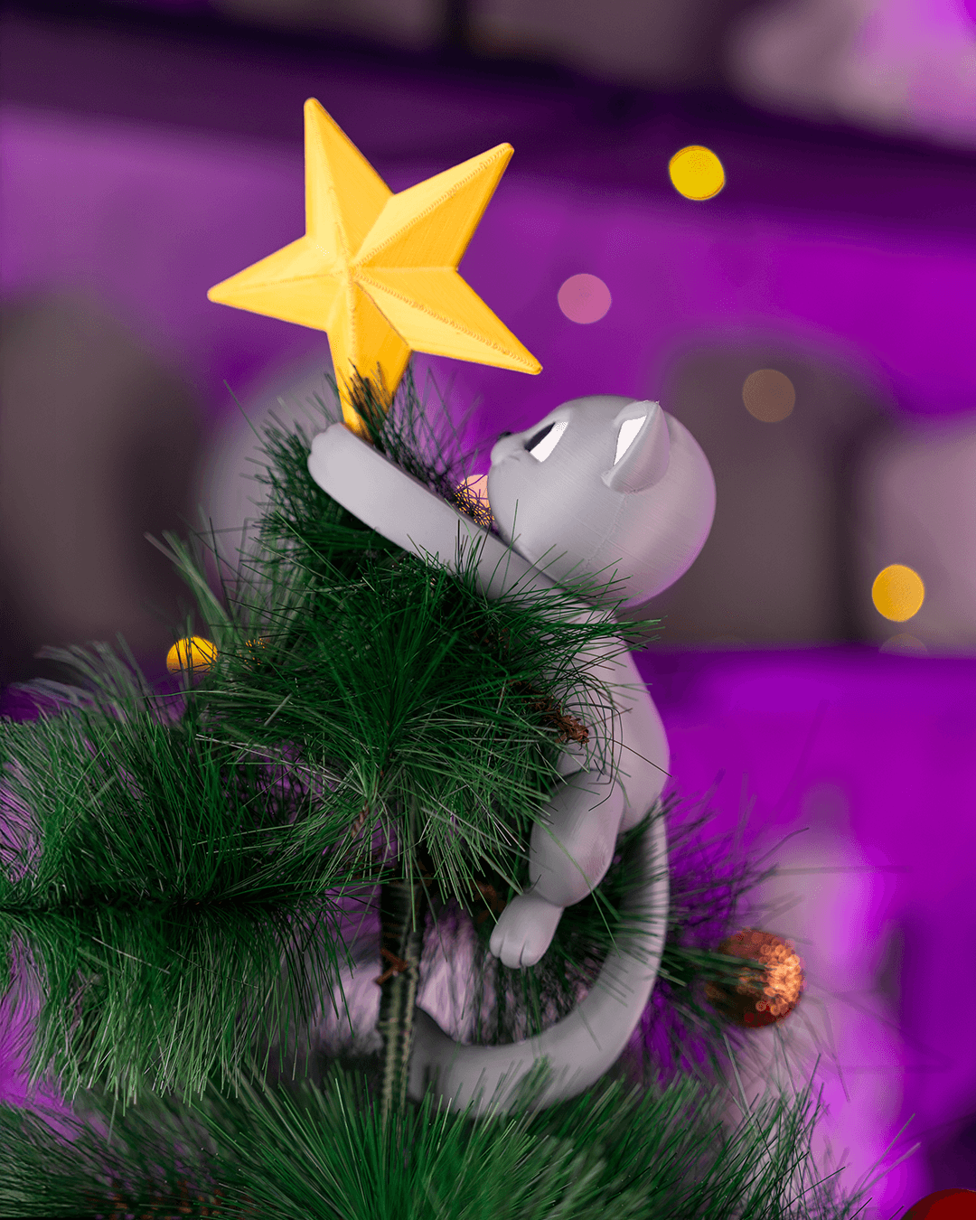 Meowy Christmas – Tree Topper
