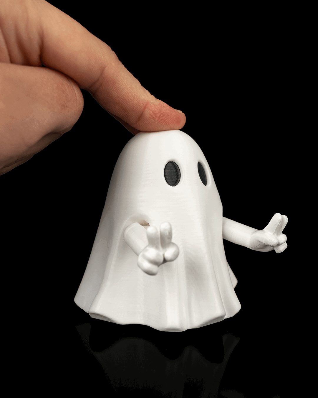 Fantasma con Actitud Fidget impreso en 3D para Halloween