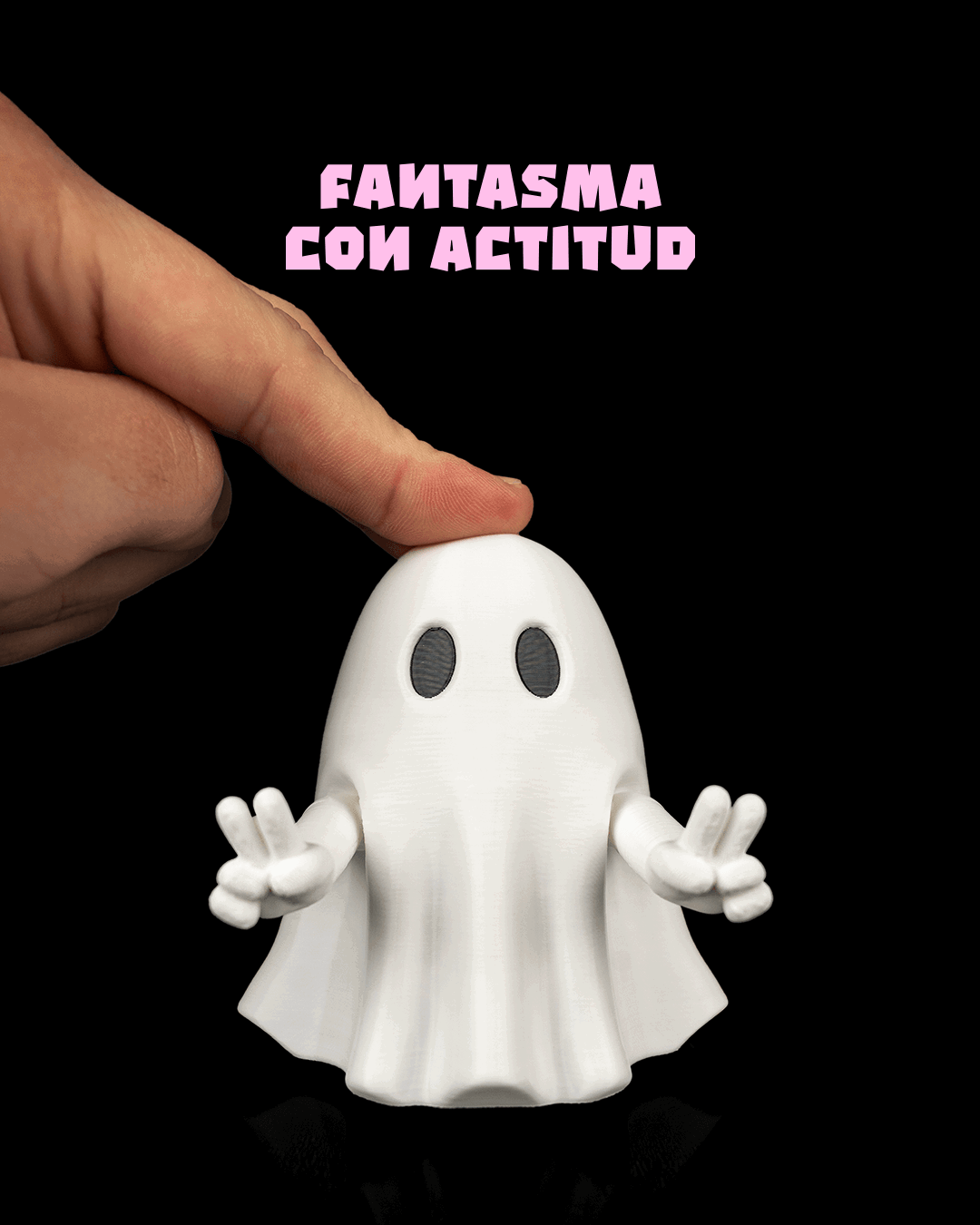 Fantasma con Actitud Fidget impreso en 3D para Halloween
