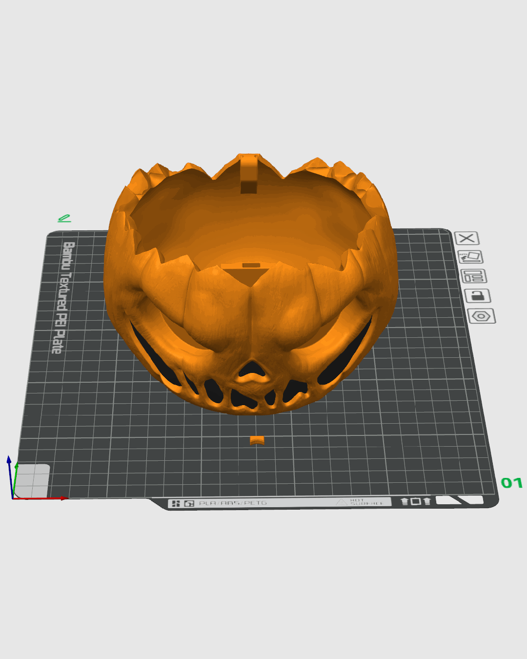 Dulcero Calabaza Poseída impreso en 3D para Halloween