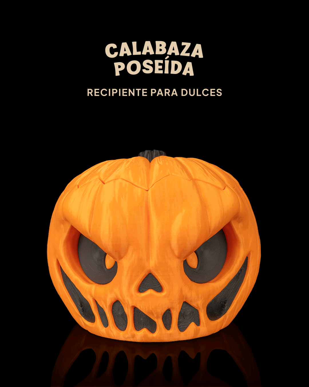Dulcero Calabaza Poseída impreso en 3D para Halloween