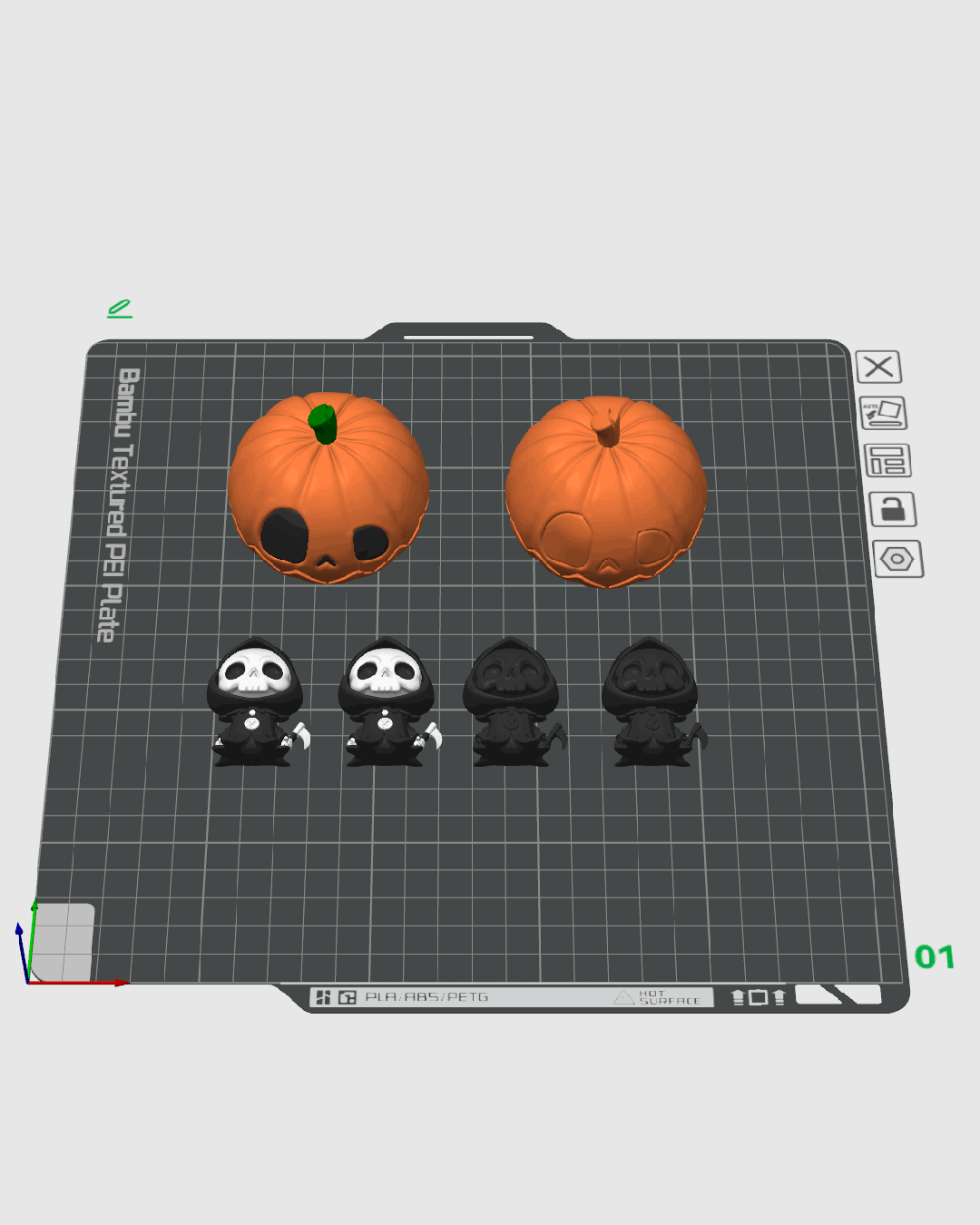 Calabaza Sorpresa Parca articulada impresa en 3D