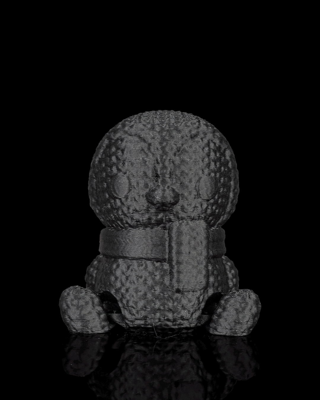 Minifigura pingüino navideño articulado impreso en 3D