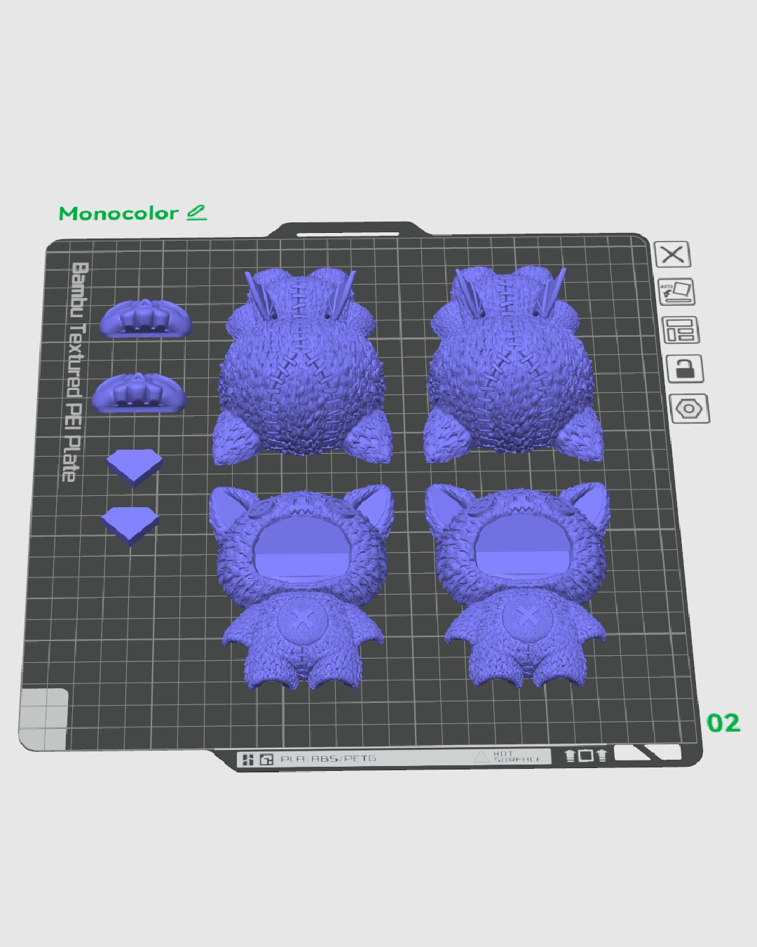 Skubbie Articulado Batz impreso en 3D para Halloween