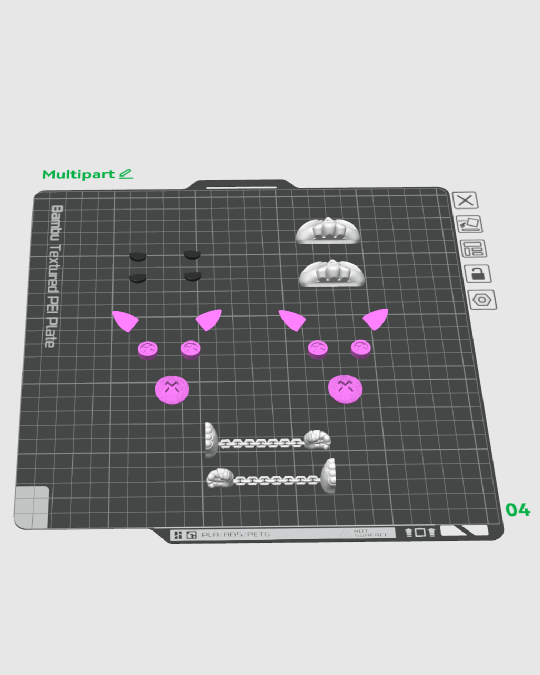 Skubbie Articulado Batz impreso en 3D para Halloween