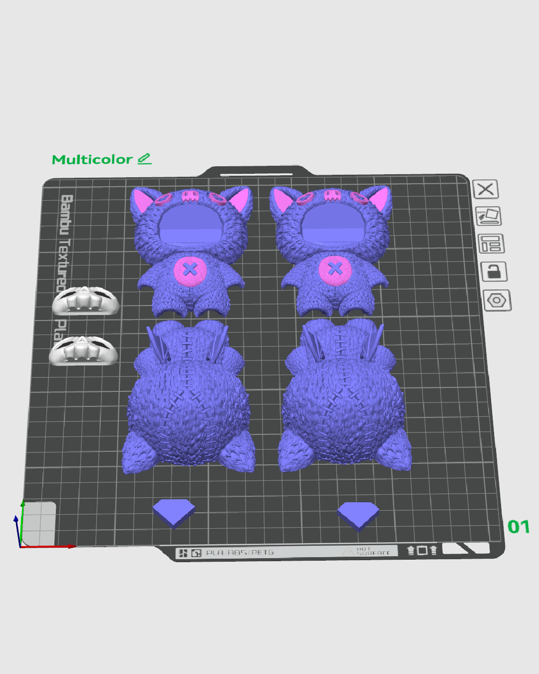 Skubbie Articulado Batz impreso en 3D para Halloween