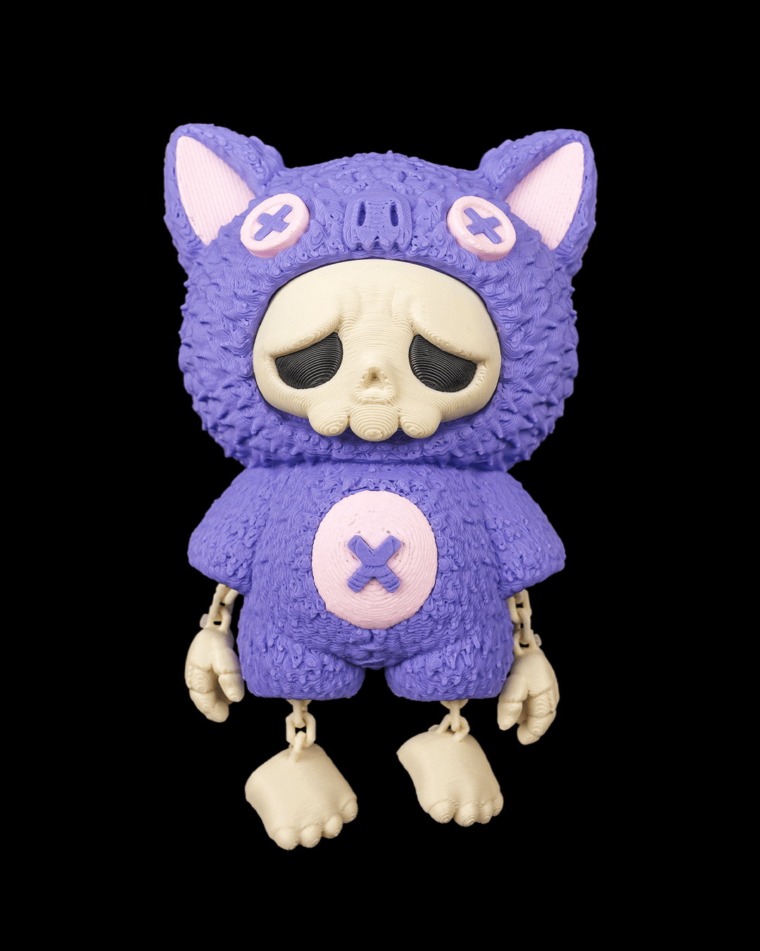 Skubbie Articulado Batz impreso en 3D para Halloween