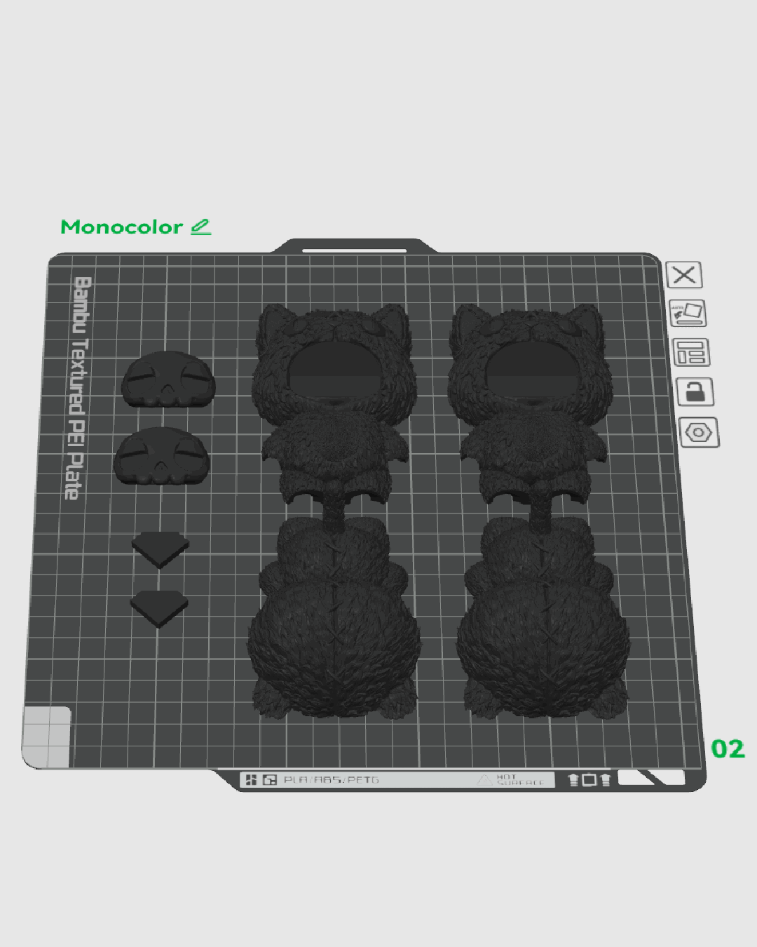 Skubbie Articulado Hex impreso en 3D para Halloween