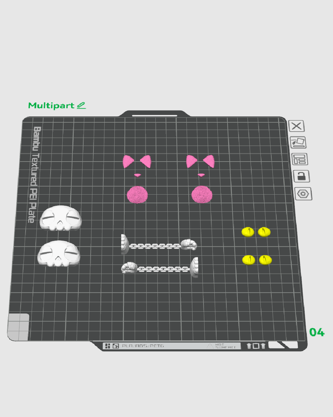 Skubbie Articulado Hex impreso en 3D para Halloween