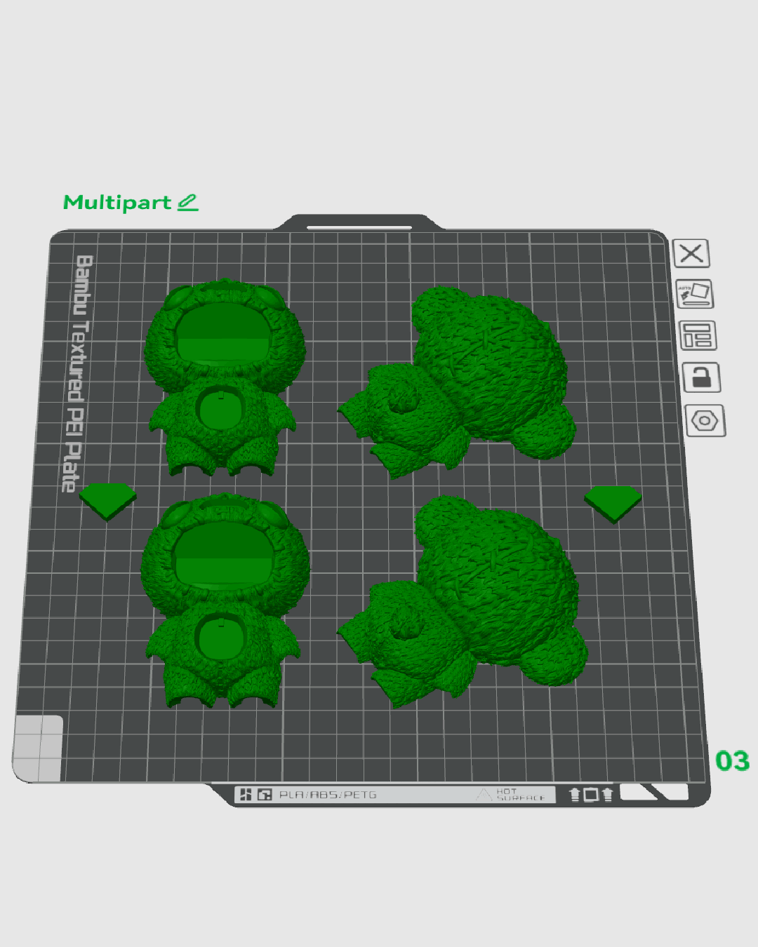 Skubbie Articulado Moki impreso en 3D para Halloween