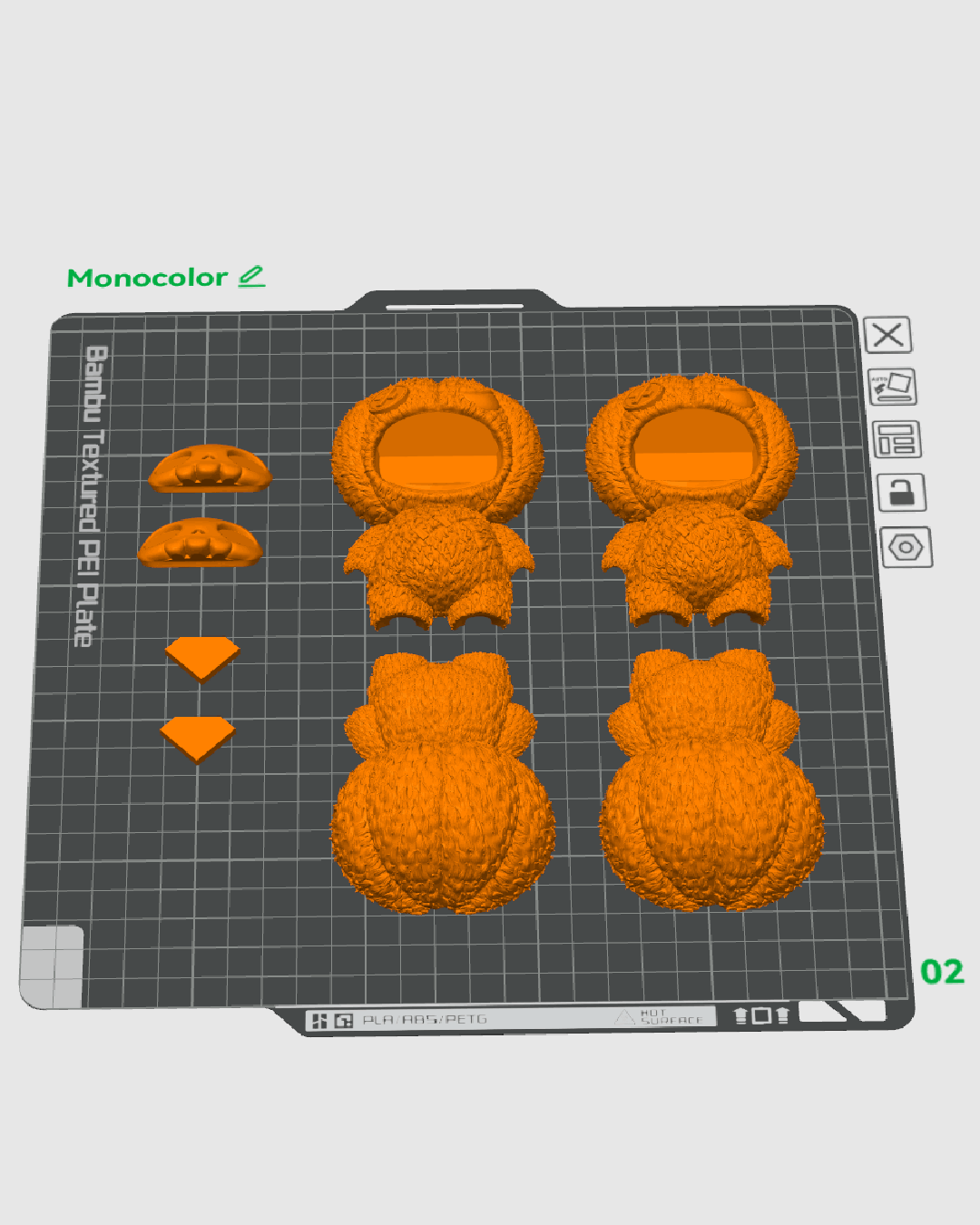 Skubbie Articulado Punki impreso en 3D para Halloween