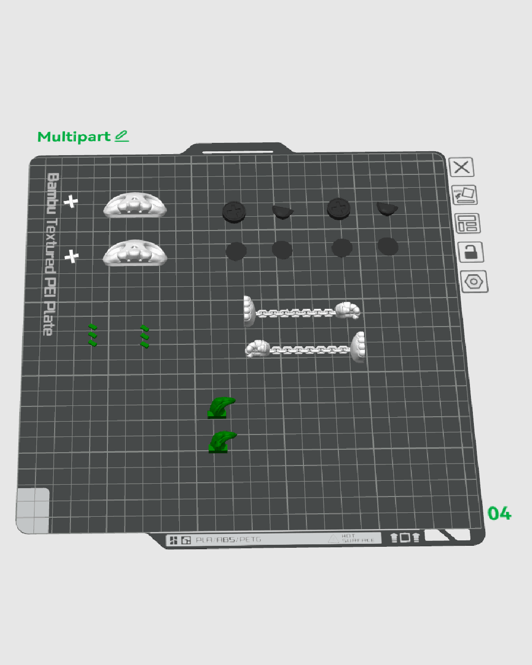 Skubbie Articulado Punki impreso en 3D para Halloween