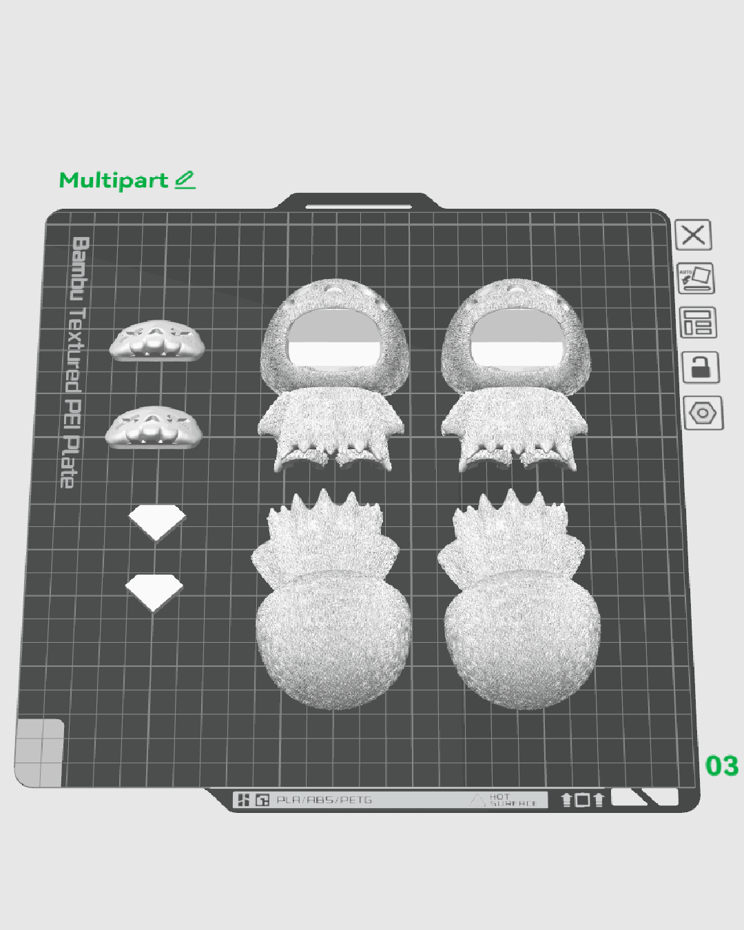 Skubbie Articulado Wispie impreso en 3D para Halloween