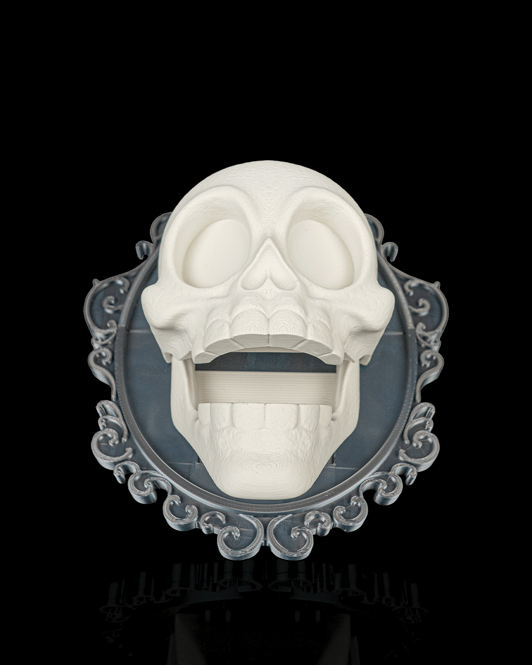 Lámpara de Pared Calavera Barroca impresa en 3D – decoración de Halloween (5)
