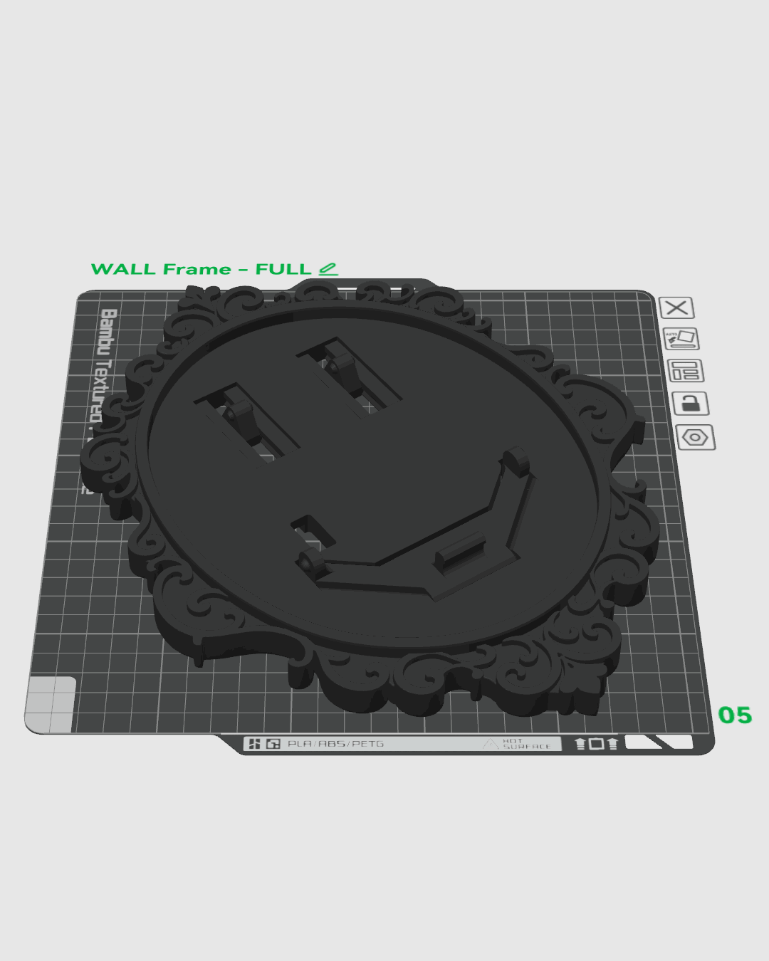 Lámpara de Pared Calavera Barroca impresa en 3D – decoración de Halloween (13)