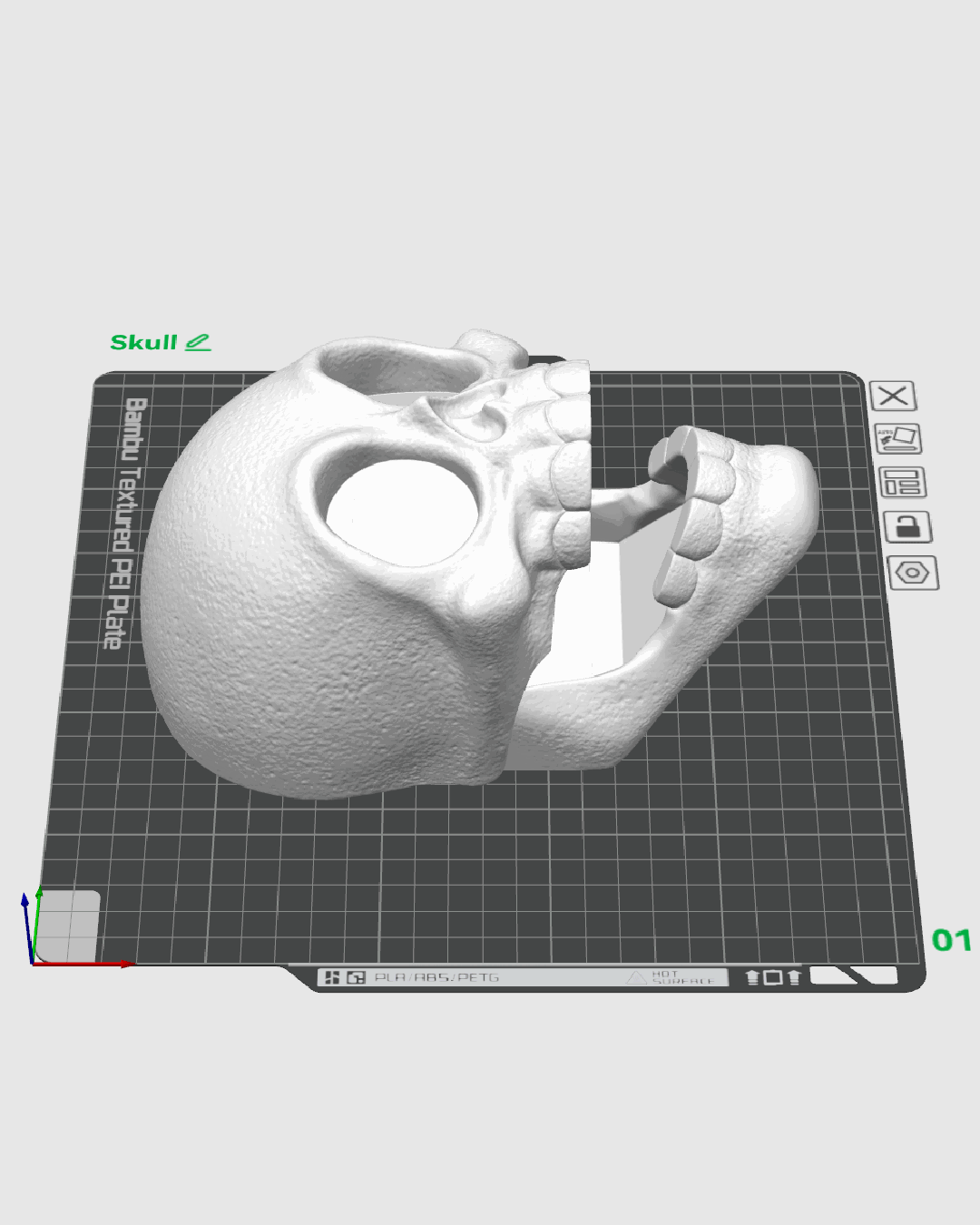 Lámpara de Pared Calavera Barroca impresa en 3D – decoración de Halloween (9)