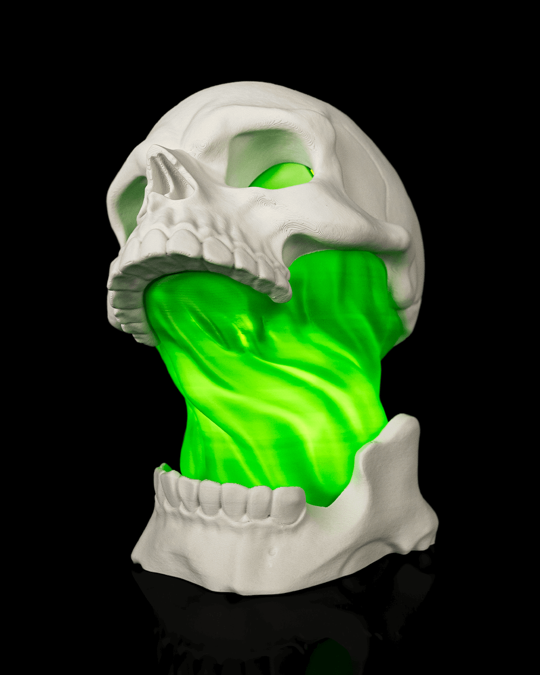 Lámpara Calavera Luminosa impresa en 3D – decoración de Halloween (2)