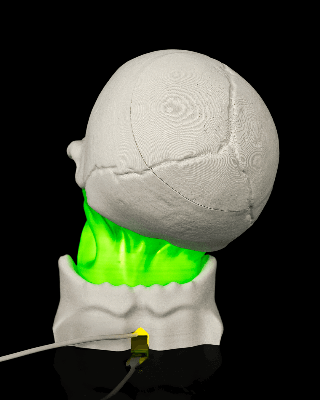 Lámpara Calavera Luminosa impresa en 3D – decoración de Halloween (6)