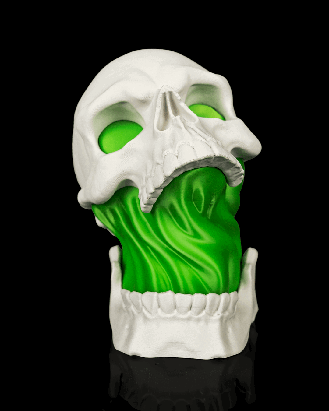 Lámpara Calavera Luminosa impresa en 3D – decoración de Halloween (7)