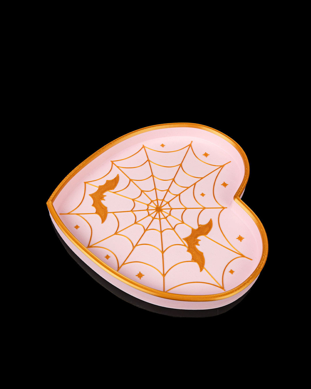 Bandeja Corazón Telaraña impresa en 3D para Halloween