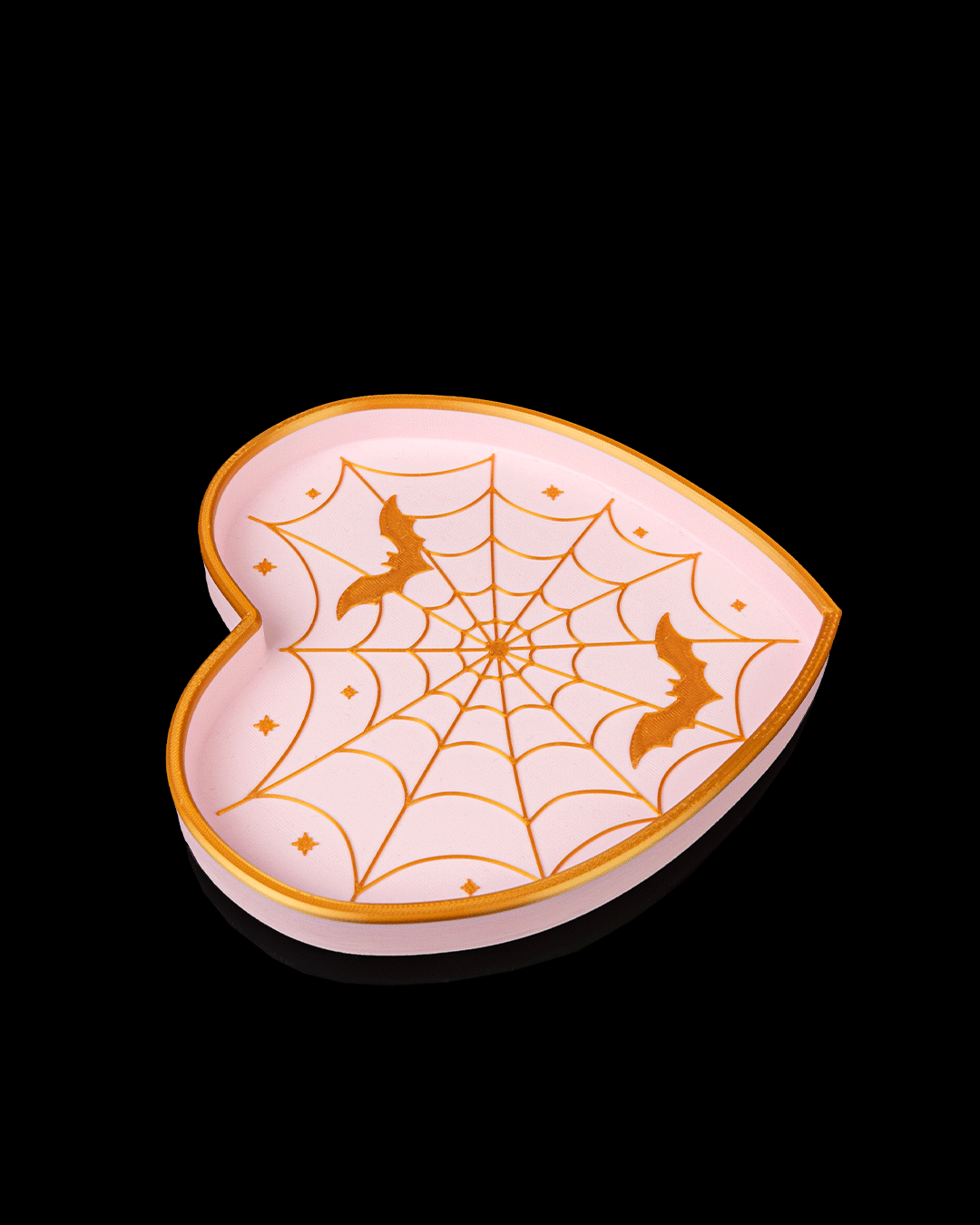 Bandeja Corazón Telaraña impresa en 3D para Halloween
