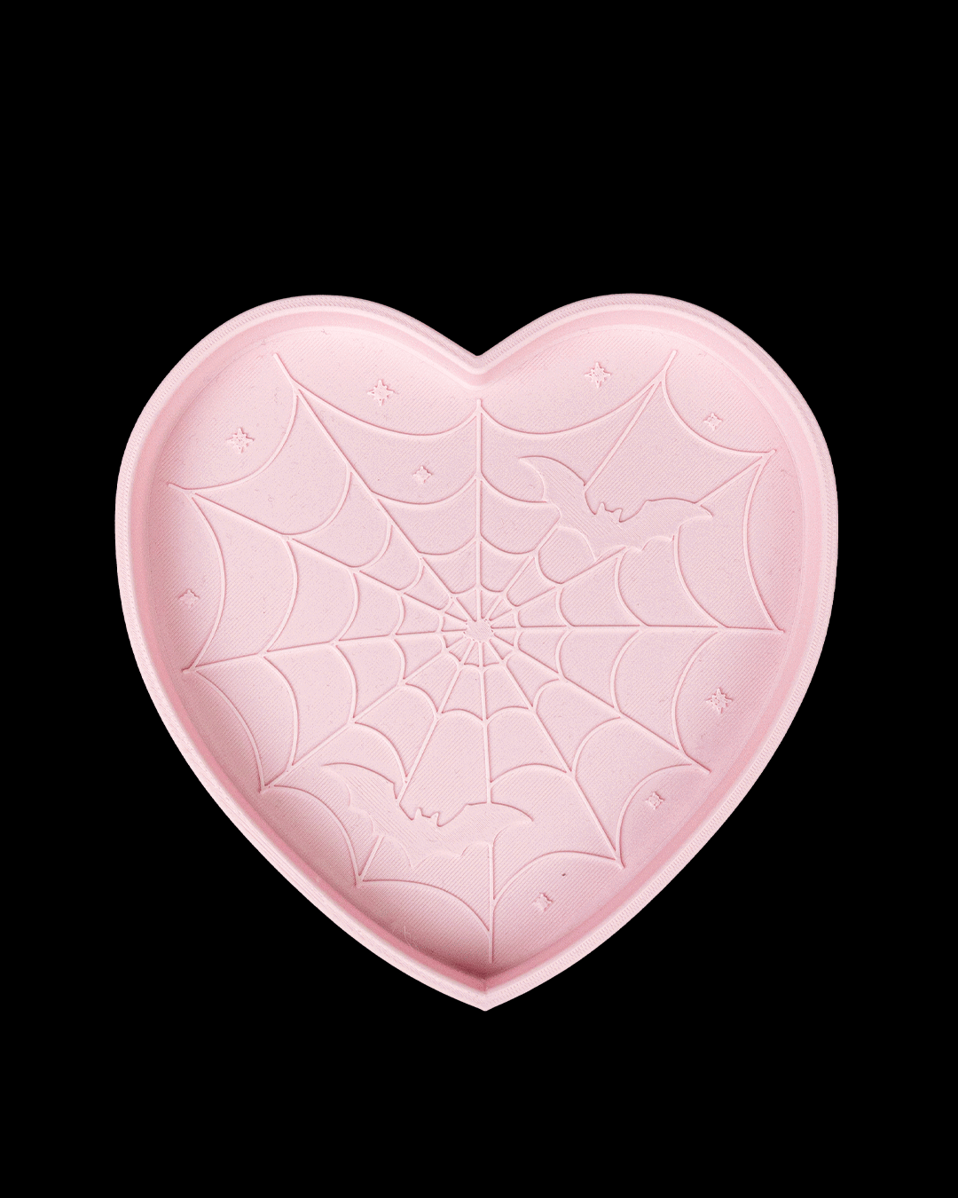 Bandeja Corazón Telaraña impresa en 3D para Halloween