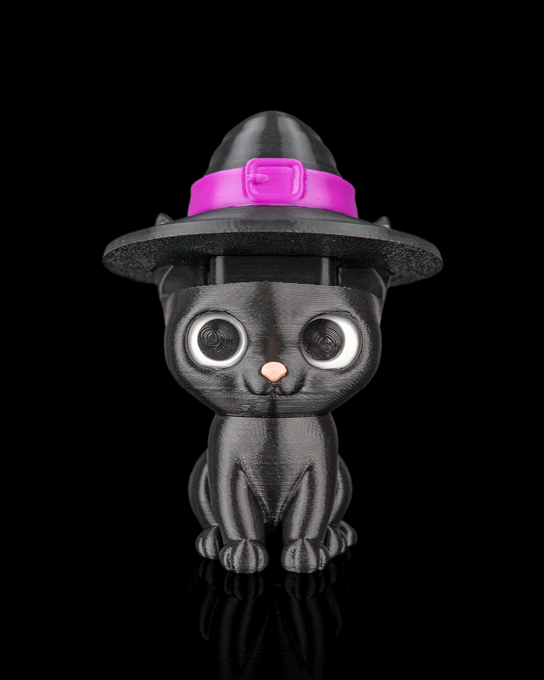 Clicker Gato Brujo impreso en 3D para Halloween