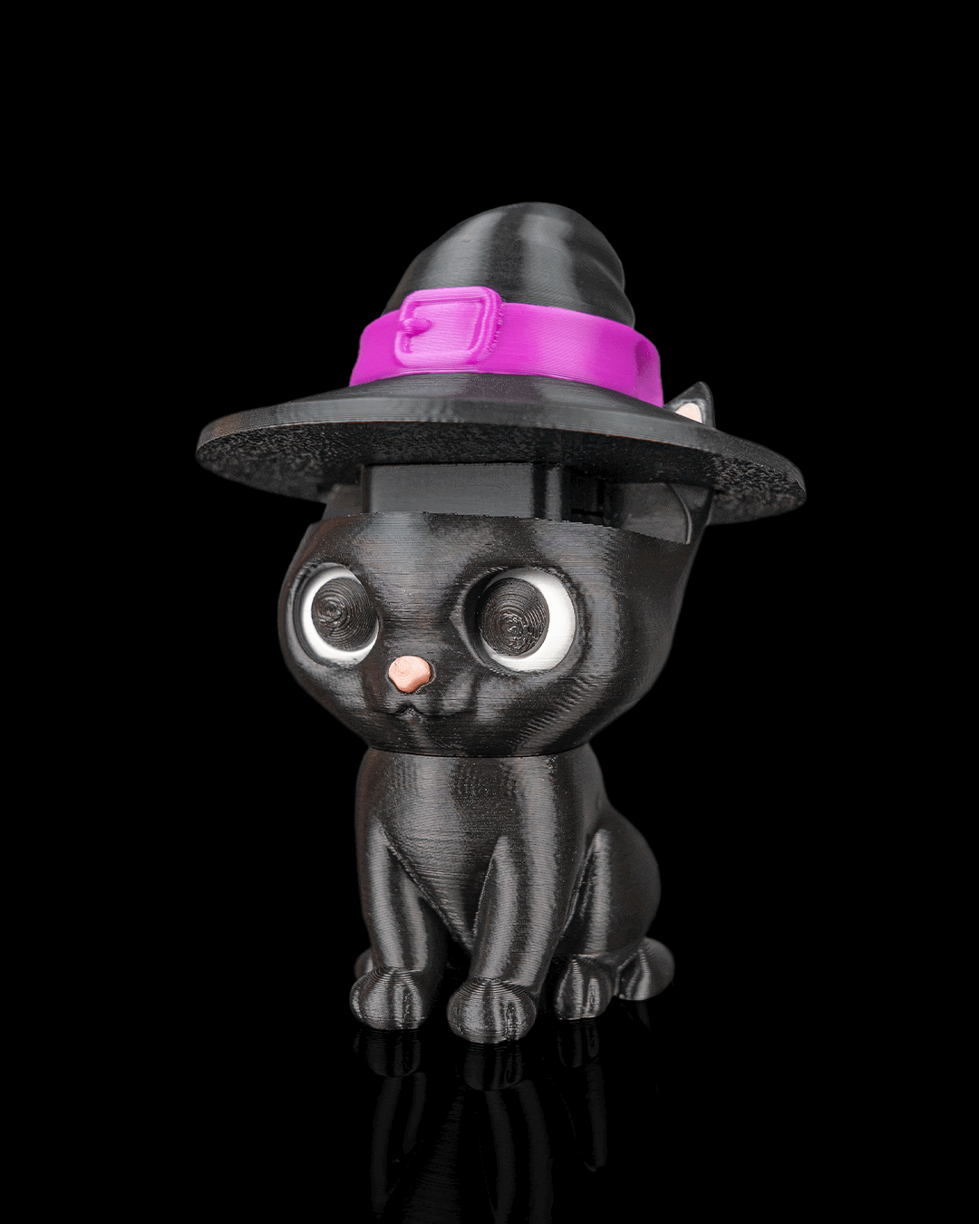 Clicker Gato Brujo impreso en 3D para Halloween