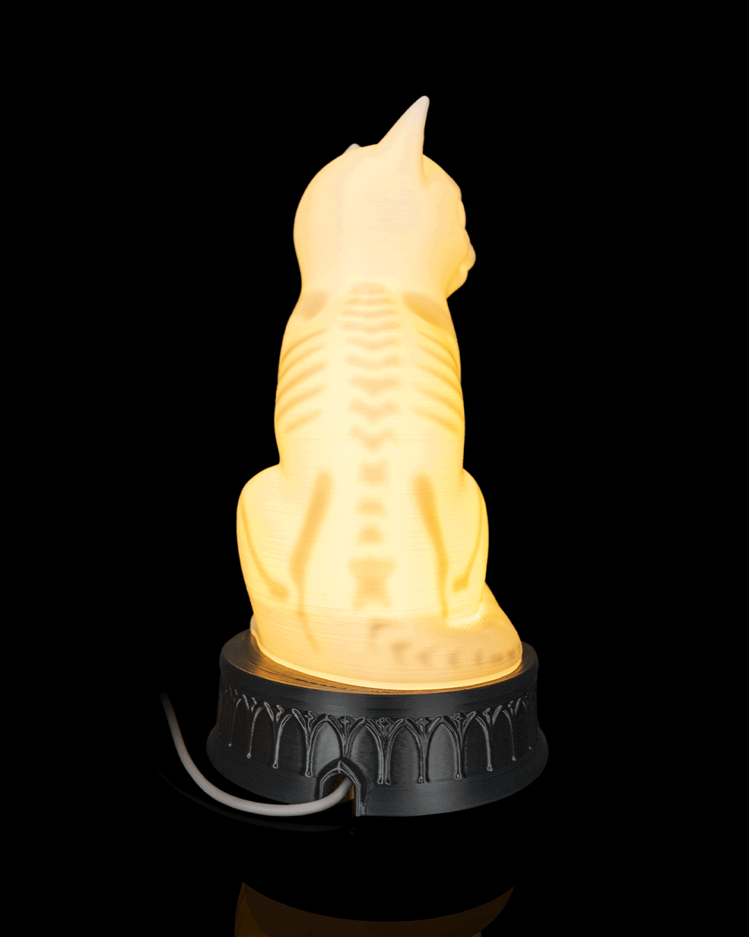 Lámpara Gato Rayos X impresa en 3D – decoración de Halloween (7)