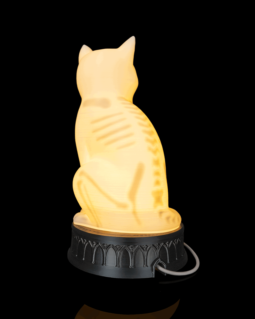 Lámpara Gato Rayos X impresa en 3D – decoración de Halloween (8)