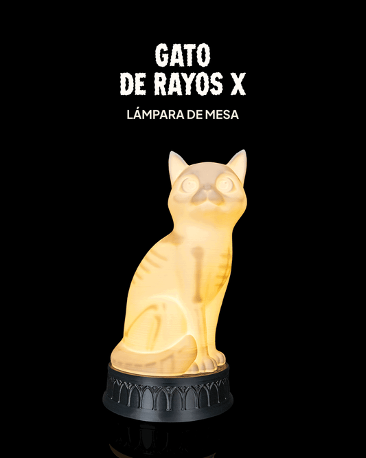 Lámpara Gato Rayos X impresa en 3D – decoración de Halloween (1)