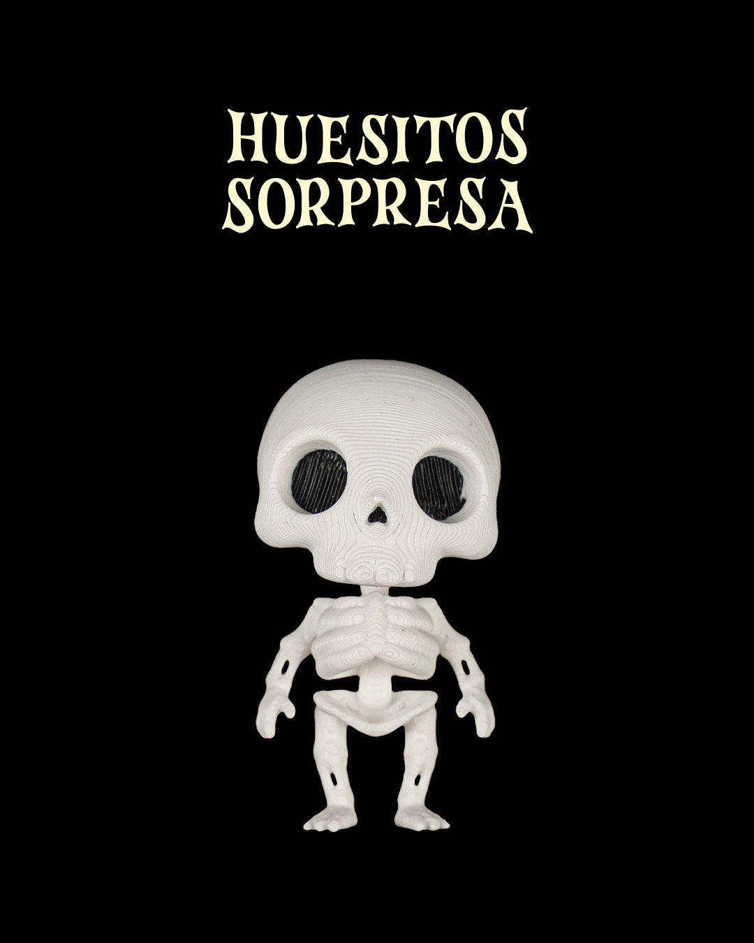 Calabaza Sorpresa Esqueleto articulada impresa en 3D