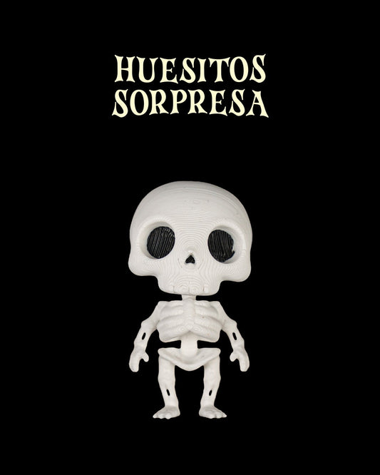 Calabaza Sorpresa Esqueleto articulada impresa en 3D