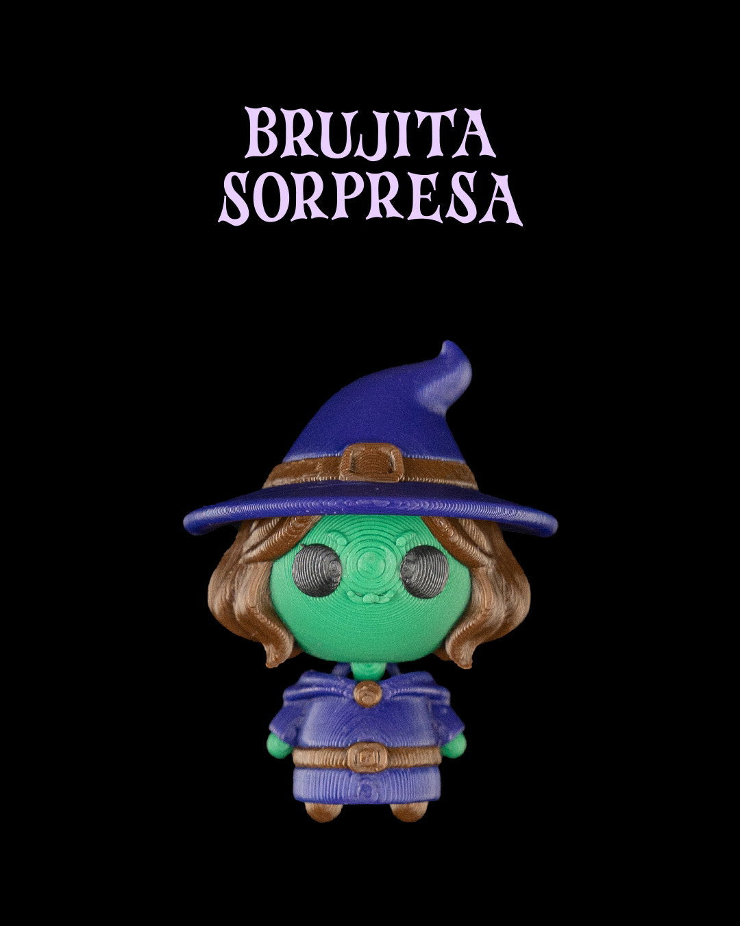 Calabaza Sorpresa Brujita articulada impresa en 3D