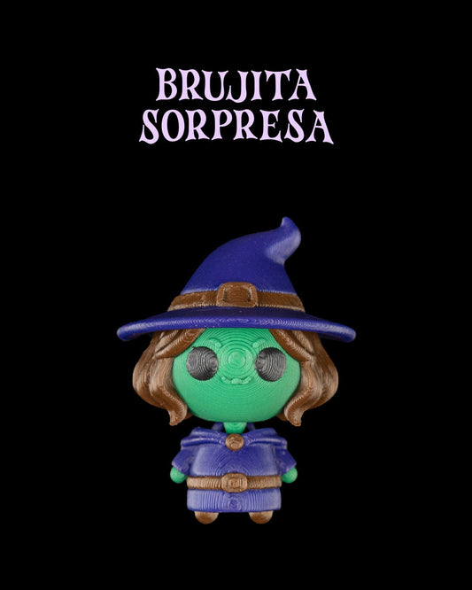 Calabaza Sorpresa Brujita articulada impresa en 3D